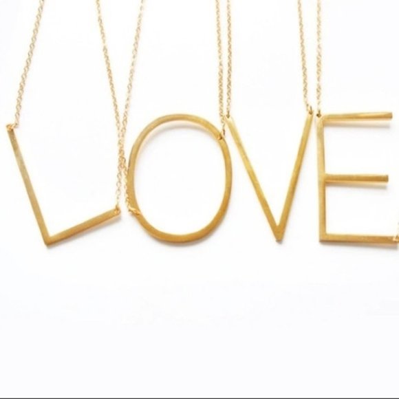 GOLD INITIAL NECKLACE - Picture 3 of 5